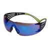SecureFit™ 400 Veiligheidsbril, zwart/groen montuur, krasbestendige, spiegelende blauwe lenzen, SF408AS-EU